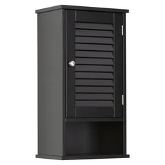 FRALIMK Medicine Cabinet, Hanging Cabinet With 3 Tiers, Single Louvered Door, Slim Wall Cabinet For Home Bathroom Bedroom, White