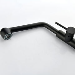 Stainless Steel Matte Black Single Handle Pull Out Spray, Kitchen Faucet