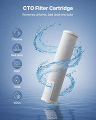 Whole House Water Filter Replacement Cartridge 4.5'x20' CTO Carbon 2 Pack