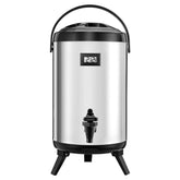 Insulated Beverage Dispenser For Hot & Cold Drinks 2 Gal Stainless Steel