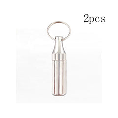 2PCS Stainless Steel Mini Pocket Knife - Leaf-Shaped Portable Capsule Knife With Keychain, Handcrafted Wooden Handle For Outdoor Camping, Fishing & Daily Use