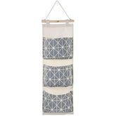 Wall Mounted Storage Bag Door Closet Hanging Storage Bag Organizer Waterproof 3 Pockets Pouch