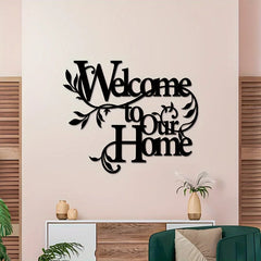 Vintage Farmhouse Metal Wall Sign Where Life Begins & Love Never Ends