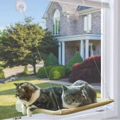 US LOCAL STOCK Hiphoppet Best Selling Washable Window-Mounted Sucker Cat Hammock Cat Nest Seat Elaxing Spot To Lounge For Cats