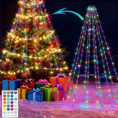 Christmas Tree Light Strings, LED Light Strings With Remote Control, Colorful Lights, Warm White Light Strings, Christmas Decorations