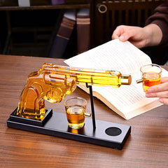 Gifts For Men Dad, 10 Oz Whiskey Gun Decanter Set 2 Bullet Glasses - Unique Birthday Pistol Gift Ideas Daughter Son, Personalized Liquor Dispenser - Scotch Bourbon Vodka, Him, Brother Husband