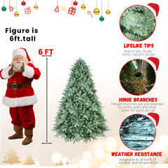 PE, PVC Christmas Tree, Green