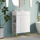 21.6 Inch White Bathroom Vanity, Unavailable Platforms- SHEIN Corporation, Temu