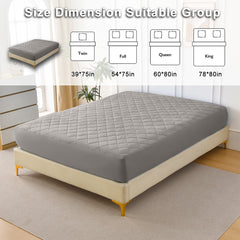 Diamond Grid Ultrasonic Waterproof Mattress Protector
