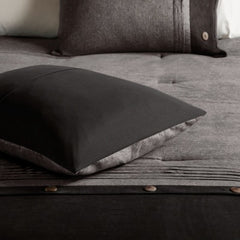7 Piece Faux Suede Comforter Set