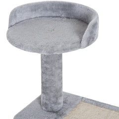 40" 5-Level Revolving Stair Cat Tree Scratcher Climbing Activity Tower with Play Center and Resting Perch - Gray