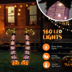 4ft 2D Witch Legs Outdoor Halloween Decorations
