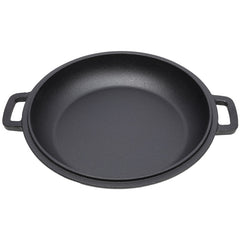 One In One Pre Seasoned Cast Iron Dutch Oven With Dual Handles, Outdoor Camping Deep Pot, With 2 Silicone Handle Covers, Banned Platform Temu