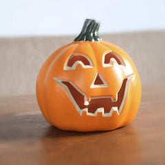 Lantern Halloween Pumpkin Lights- Waterproof Pre-lit Pumpkin Lighted JackoLantern For Halloween Porch, Party, Front Door, Fireplace Indoor And Outdoor Holiday Decorations, Sad Face, 10 Inch