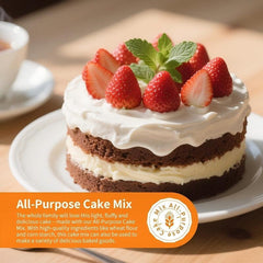 Pc Premium Cake Flour -for Home Baking - Specialized For Soft & Fluffy Vanilla Sponge Cakes, Cupcakes And Layer Cakes