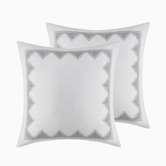 Full Queen Cotton Printed Duvet Cover Set With Chenille