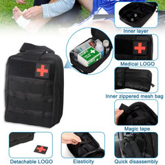 2 Set-Storage Bag, Back Seat Organizer With 3 Detachable Pouches, Tool Room, Warehouse, Outdoor Activity Use