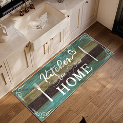 Boho Kitchen Rug Sets 3 Pieces, Washable Kitchen Mats For Floor, Non Slip Soft Kitchen Area Rug Floor Mat For Kitchen, Laundry Room And Hallway Teal, 20''X32'' 20''X48'' 20''X60''