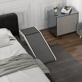 PawHut Pet Ramp For Dogs & Cats With Non-Slip Carpet, White