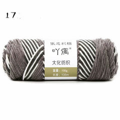 8 Strands Of Gradient Milk Cotton Wool Hand-knitted Medium Thick