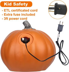 Lantern Halloween Pumpkin Lights- Waterproof Pre-lit Pumpkin Lighted JackoLantern For Halloween Porch, Party, Front Door, Fireplace Indoor And Outdoor Holiday Decorations, Sad Face, 10 Inch