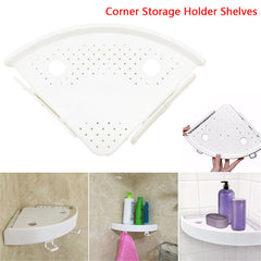 Bathroom Corner Shelf Organizer With Hooks, Easy To Install