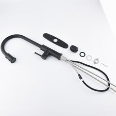 Single-handle Pull-down Kitchen Faucet With Dual-function Sprinklers