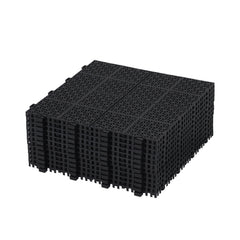 Waterproof Outdoor All-weather Anti Slip Bathroom Black Interlocking Deck