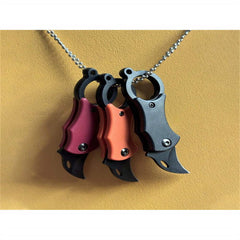 F1 Red Ink Orange Knife Three-piece Set