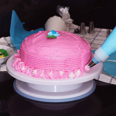 1 Set 11in Rotating Cake Turntable 108Pcs Cake Decorating Supplies Kit Revolving Cake Table Stand Base Baking Tools