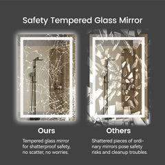 48 Inch X 36 Inch LED Bathroom Mirror