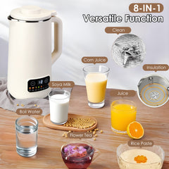 1Pc 27OZ Nut Milk Maker With 12Hours Delay Function Self-Cleaning Keep Warm Automatic Soy Milk Maker Machine For Homemade Soya Milk Rice Paste Juice Corn Juice Flower Tea Boil Water