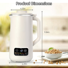 1Pc 27OZ Nut Milk Maker With 12Hours Delay Function Self-Cleaning Keep Warm Automatic Soy Milk Maker Machine For Homemade Soya Milk Rice Paste Juice Corn Juice Flower Tea Boil Water