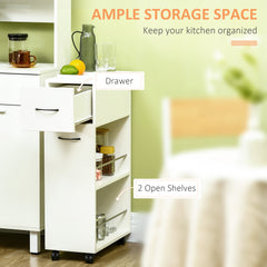 6.25" x 20.5" x 28.25" Rolling Narrow Bathroom Side Storage Cabinet