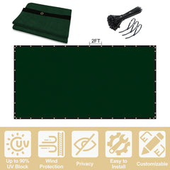 5'X50' Dark Green HDPE Fence