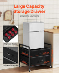 Mini Fridge Stand With Storage 176 Lbs Black Mini Fridge Table 2 Drawers