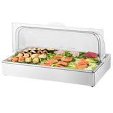 Countertop Food Serving Display Container Condiment Dispenser Tray With Lid