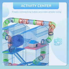 18.5inch 5 Tier Hamster Cage With Tubes And Tunnels