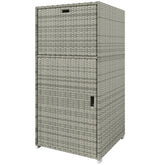 Outdoor Towel Rack For Pool W Drawer & Cabinet, Gray