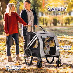 2-in-1 Pet Bike Trailer for Small Dogs