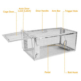 2 Pack Rat Trap Cage Humane Live Rodent Trap Cage Galvanized Iron Mice Mouse Control Bait Catch With Detachable U Shaped Rod