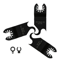 3pcs Oscillating Multitool Hook Knife Blade - High Hardness Double Hook Oscillating Saw Blades For Cutting Soft Materials Roofing Shingles, PVC Floor Carpet, Cardboard