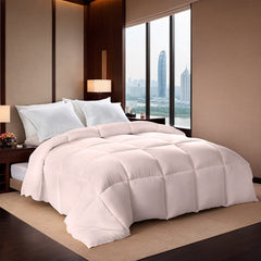 Pink Oversized Plump Thick Duvet Enhanced Warmth With Skin-friendly Comfort. Perfect For Cozy Bedrooms And Luxury Hotels. Fits Single Double Beds. Machine Washable. Ideal Christmas Gift.