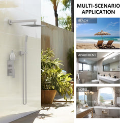 Rainwater Shower System With Storage Rack, Unable To Ship On Weekends