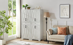 68 High Living Room Sideboard, Multi-functional Combination TV Cabinet Sideboard, Large Capacity Storage Cabinet, Can Be Used In Living Room, Bedroom,office Area, White, 23.7L X 15.0W X 68H.