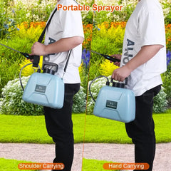 5L/1.3Gallon Electric Plant Sprayer Telescopic Rechargeable Garden Sprayer Automatic Handheld Sprayer With 3 Spray Spouts Shoulder Strap For Cleaning Sterilization
