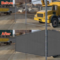 5'X50' Dark Grey HDPE Fence