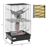 Small Animal Cage Rolling Big Ferret Cage