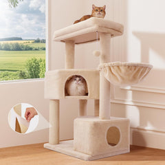 Gardner Pets Large Cat Tree For Medium To Large Cats, Heavy-Duty Cat Tower With Scratch Post And Washable Top Perch. Self-pickup Orders Supported Via FedEx, Amazon Ship, And UPS.