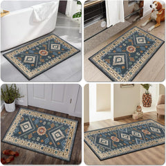 Boho Kitchen Rugs Sets 4 Piece With Runner Floral Kitchen Floor Mat Carpet Farmhouse Kitchen Rugs And Mats Non Skid Washable Runner Rug For Kitchen Floor Sink